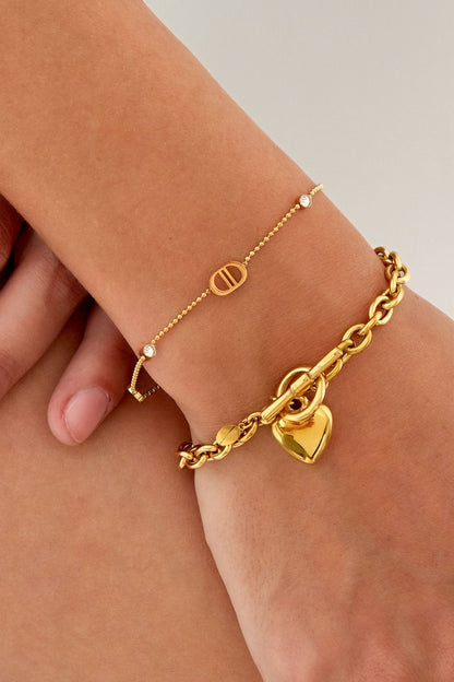 Deuces Gold Bracelet