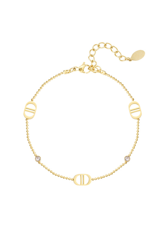 Deuces Gold Bracelet